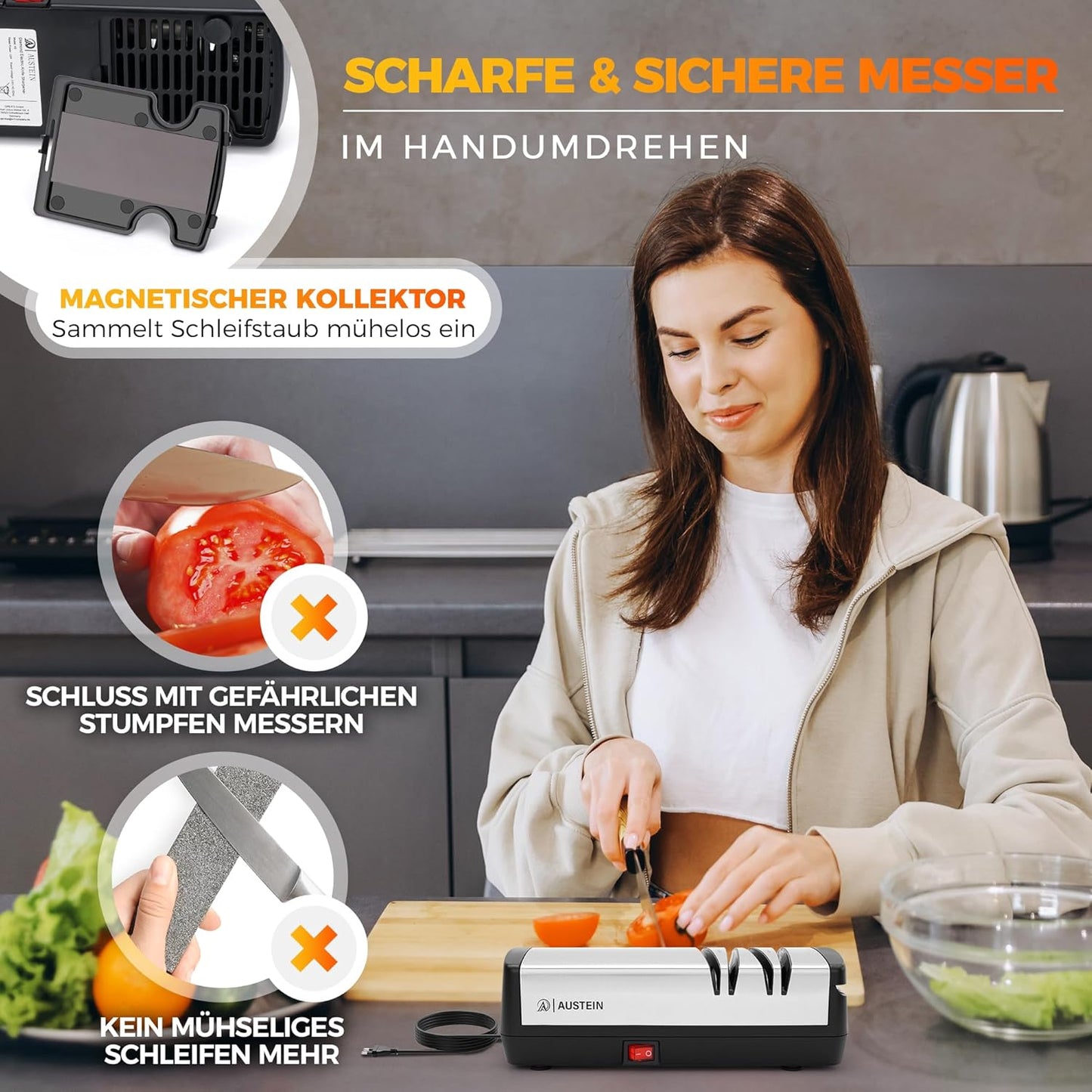 Elektrischer Messerschärfer