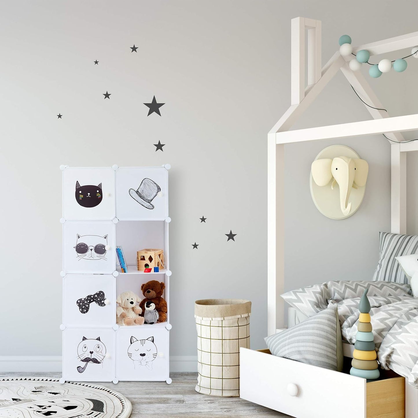 Steckregal für Kinderzimmer, Single
