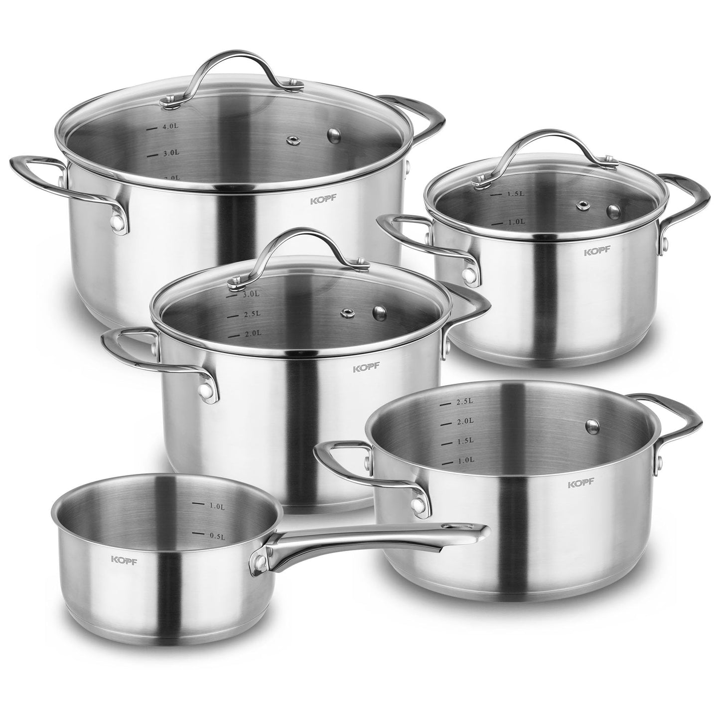 Induktions-Kochtopfset Clara (8-teilig)