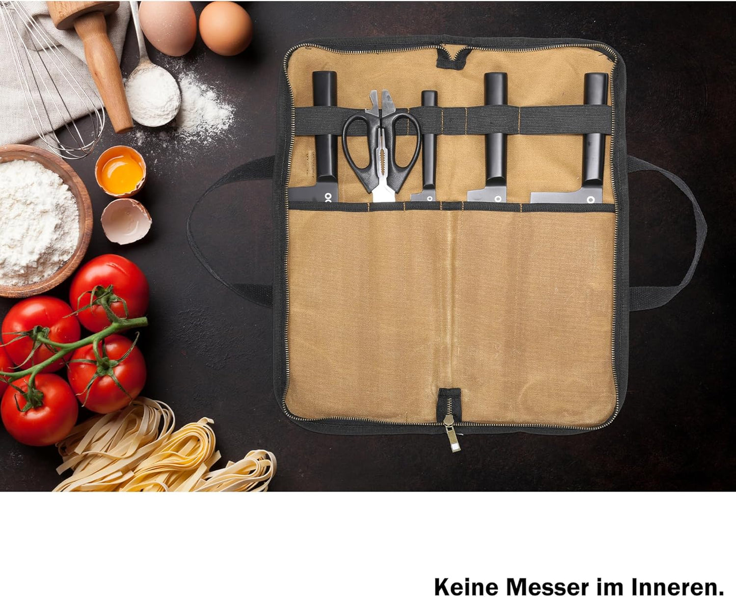 Küchenmessertasche, Khaki