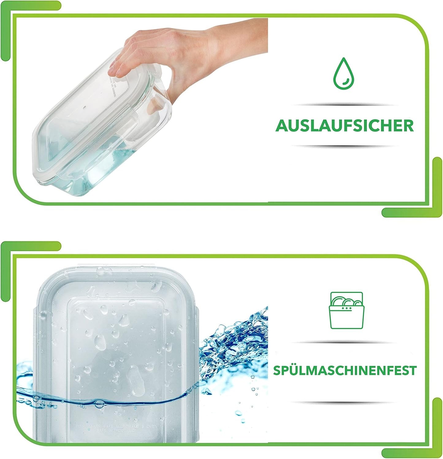 5-teiliges Frischhaltedosen-Set (1000 ml), 5 pack 36oz - 1 Compartment