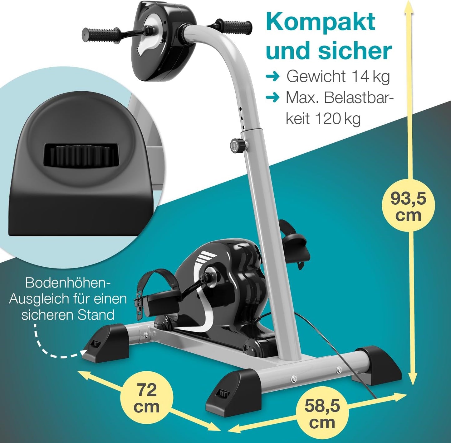 2in1 Arm- und Beintrainer mit Motorunterstützung, Arm- und Beintrainer 2.1