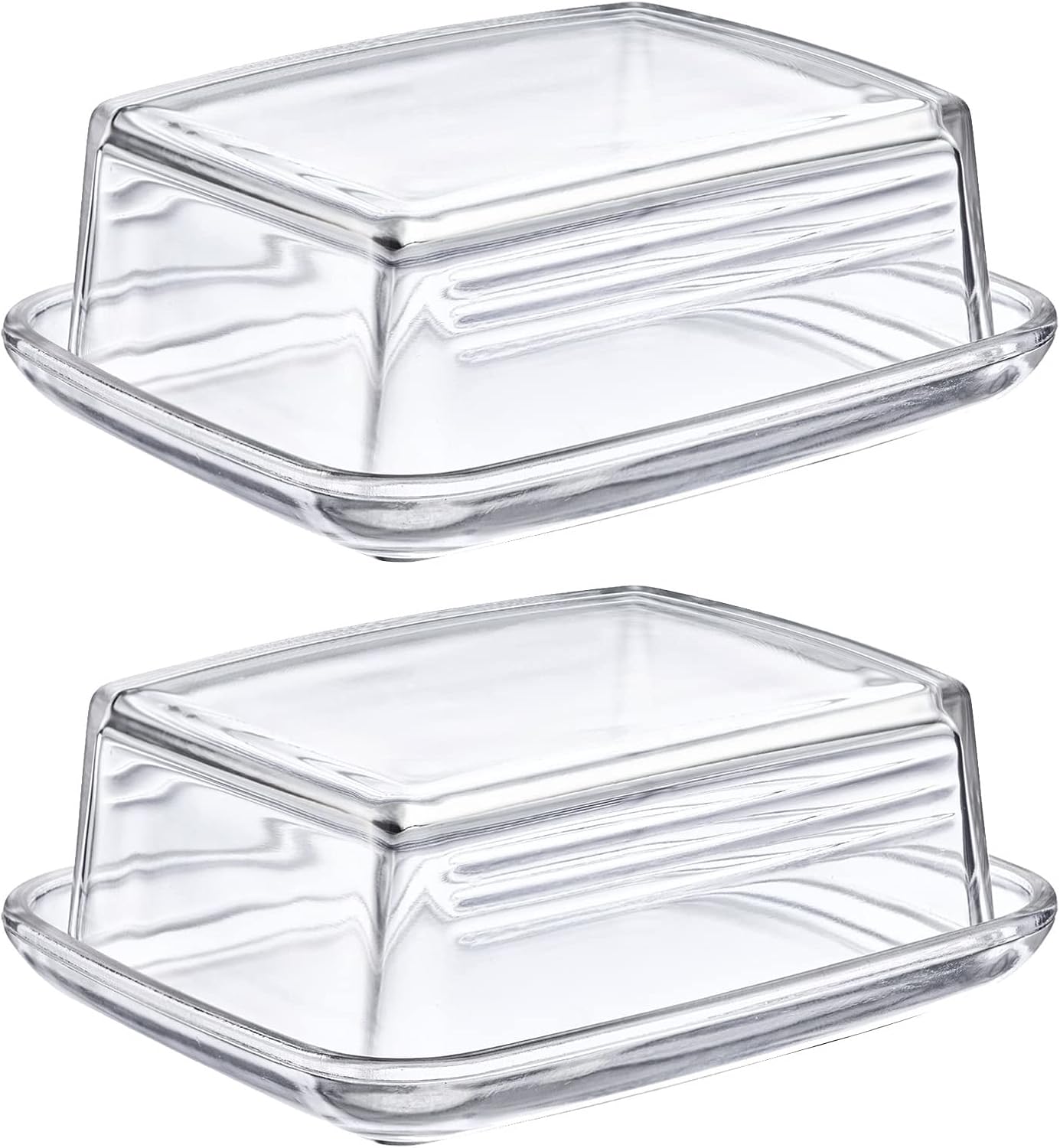 2-teiliges Butterdosen-Set, 208522E3, Glas Set 2tlg.