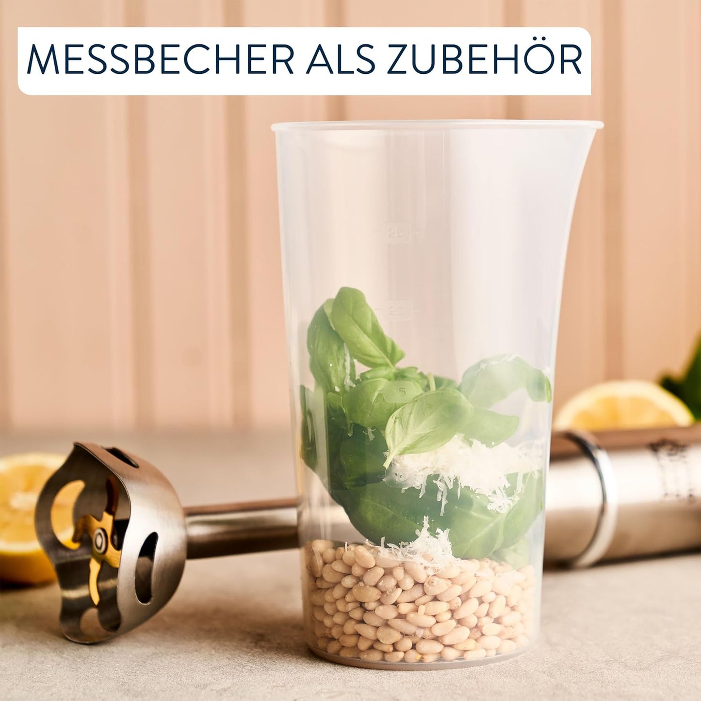 Stabmixer Jamie Oliver, Stabmixer inkl. 800 ml Becher