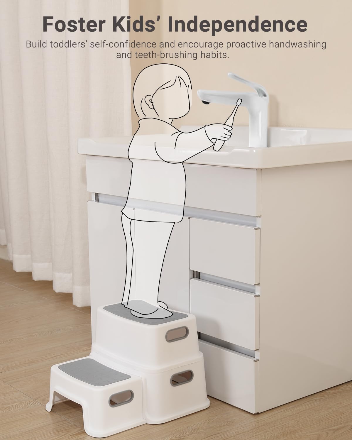 Zweistufiger Kinder-Tritthocker, 1