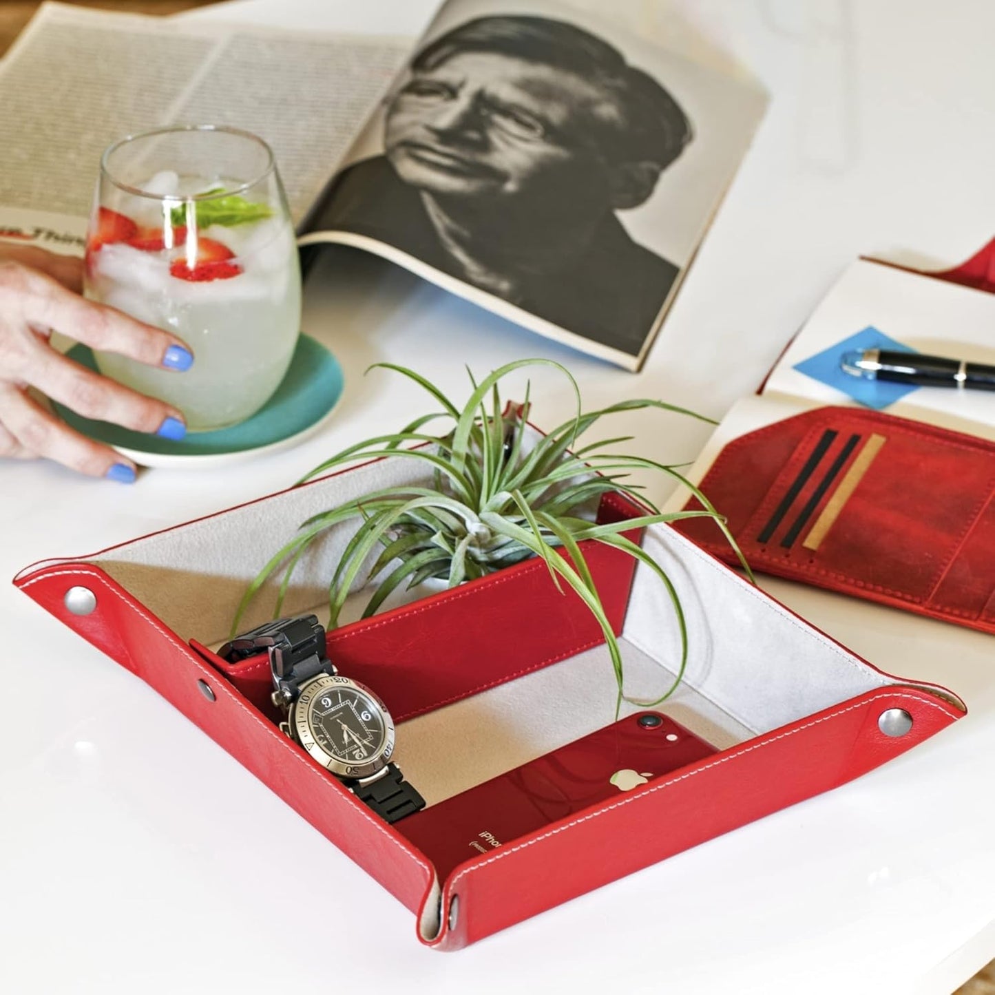 Hosentaschendepot Organizer, Rot 24 x 20 x 5 cm