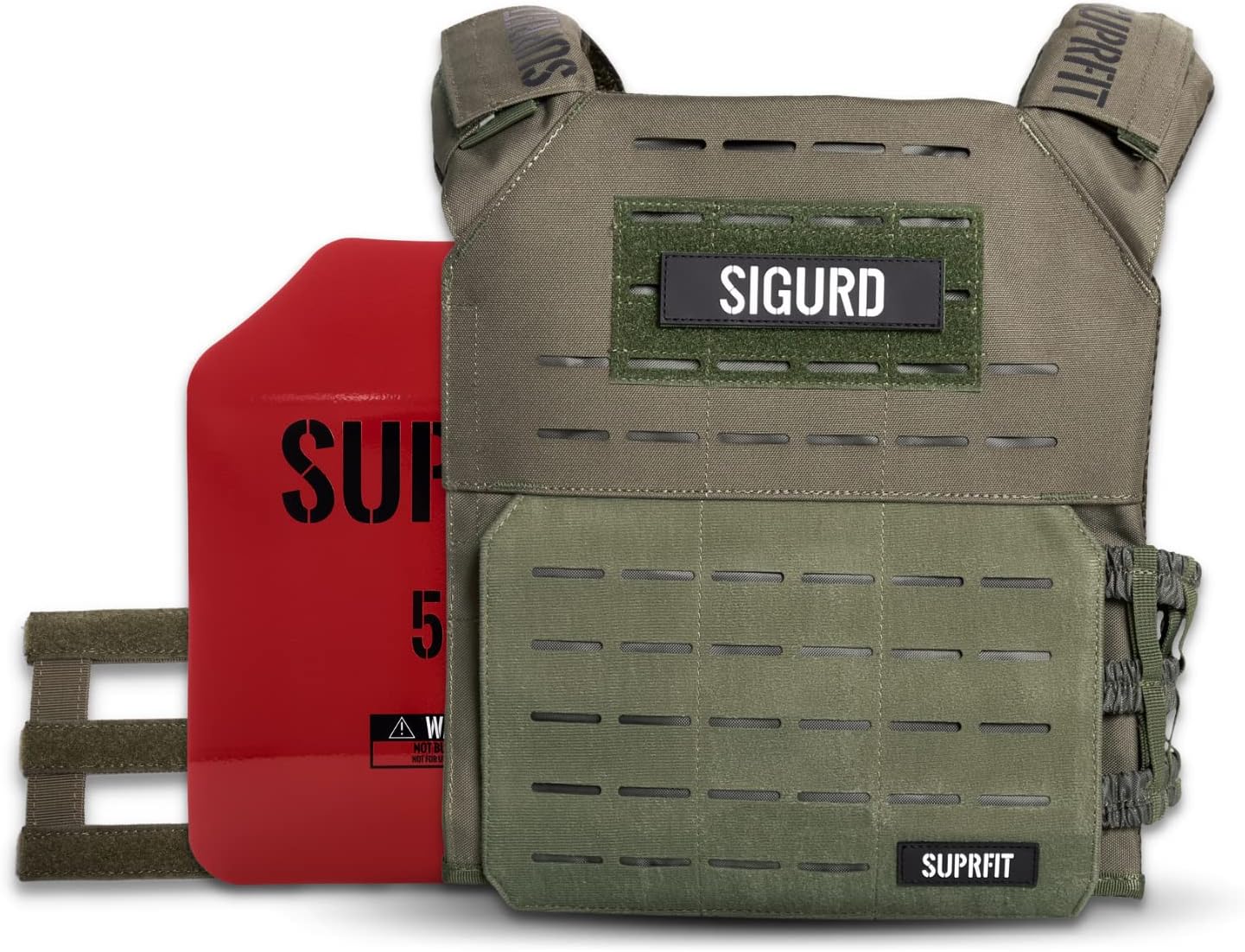 Sigurd 3D Gewichtsweste 2x2,6 kg, Olive 2 x 2,6kg
