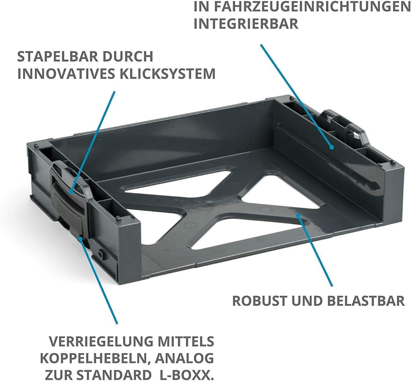LS-Schublade 72 für Sortimo i-Rack, Anthrazit LS-tray