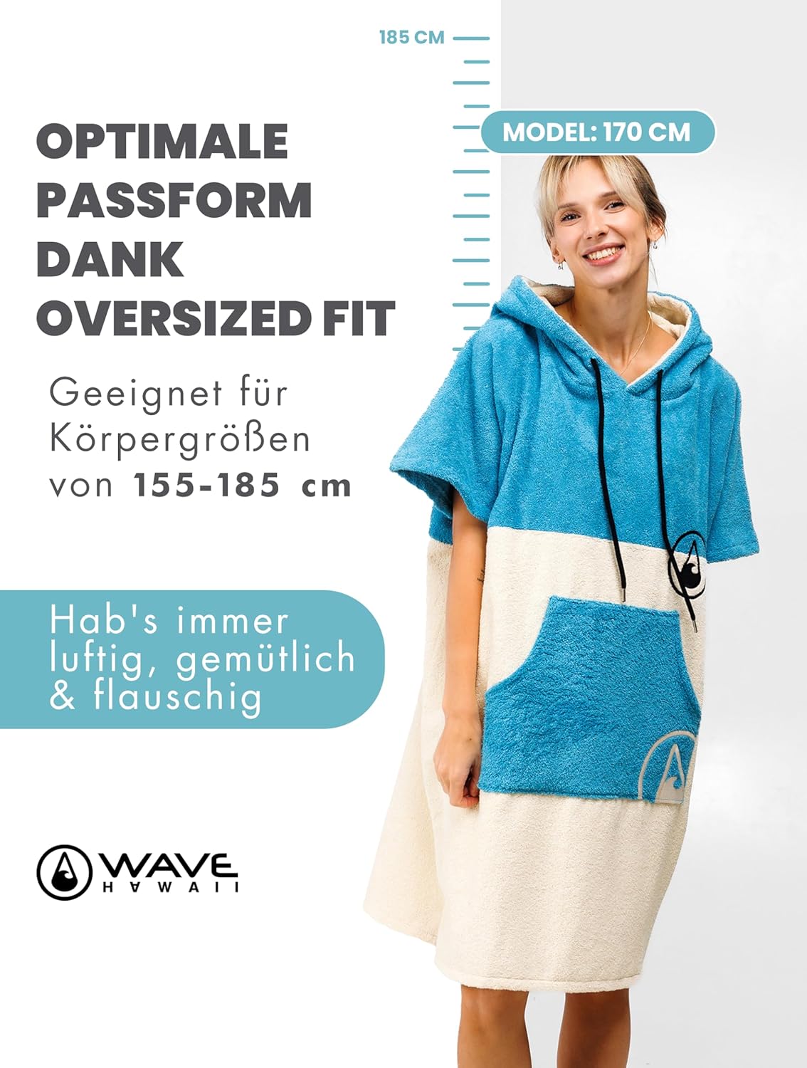 Bade-Poncho Lagos für Erwachsene, Lagos
