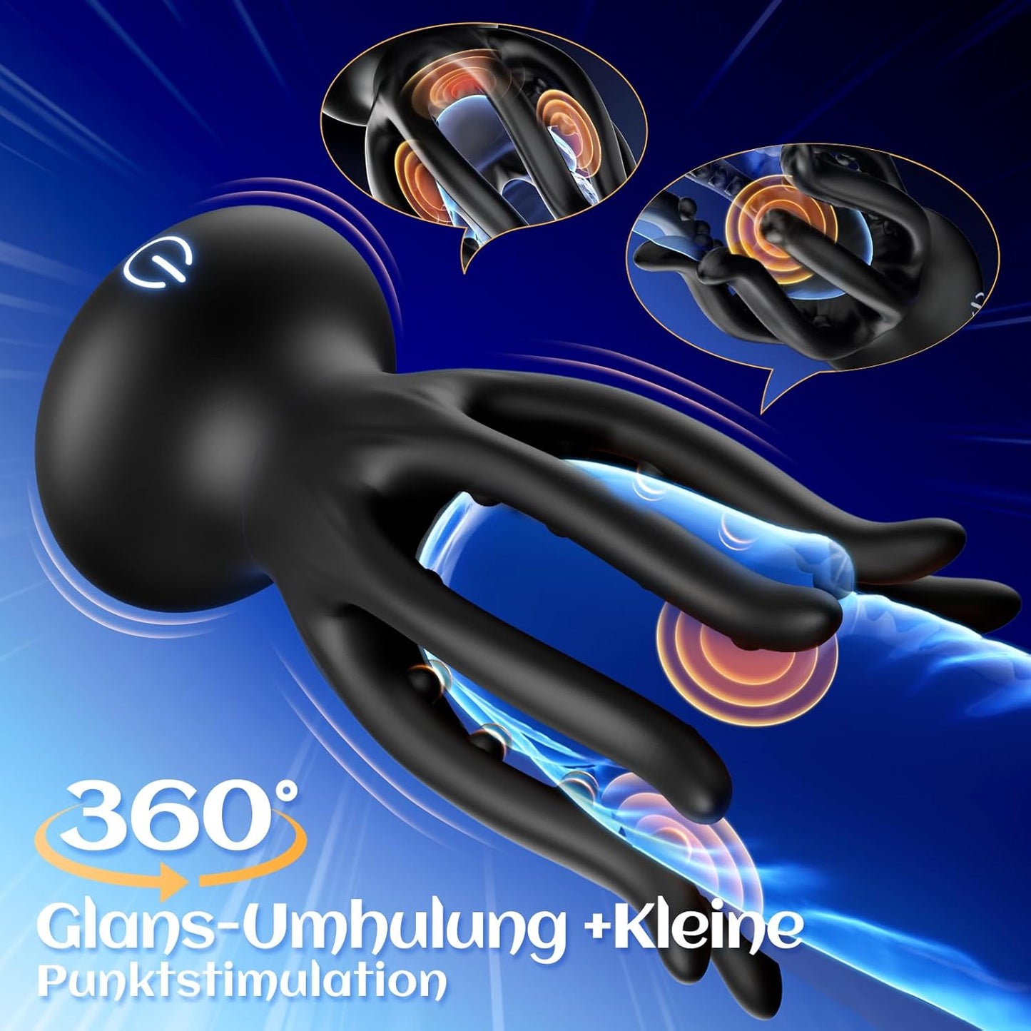 Oktopus Vibrator mit 10 Modi, Oktopusform
