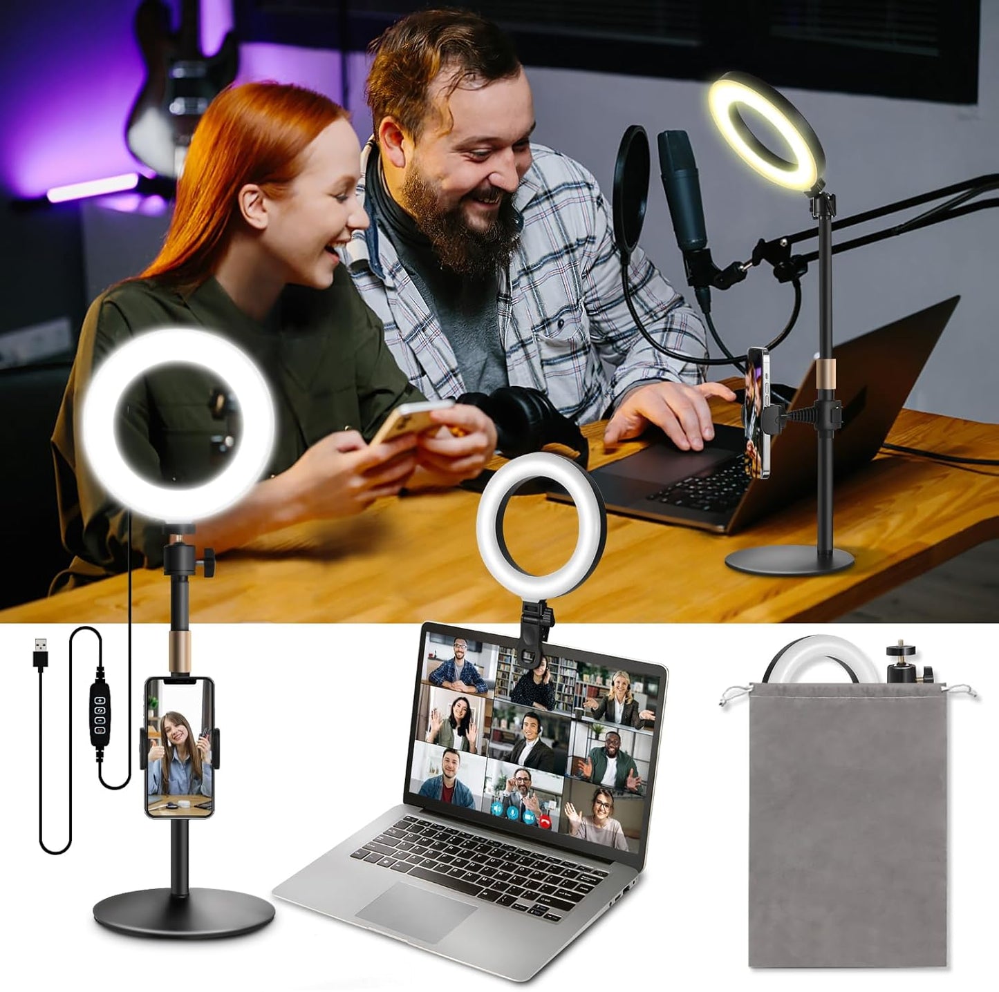 Ringlicht mit Stativ