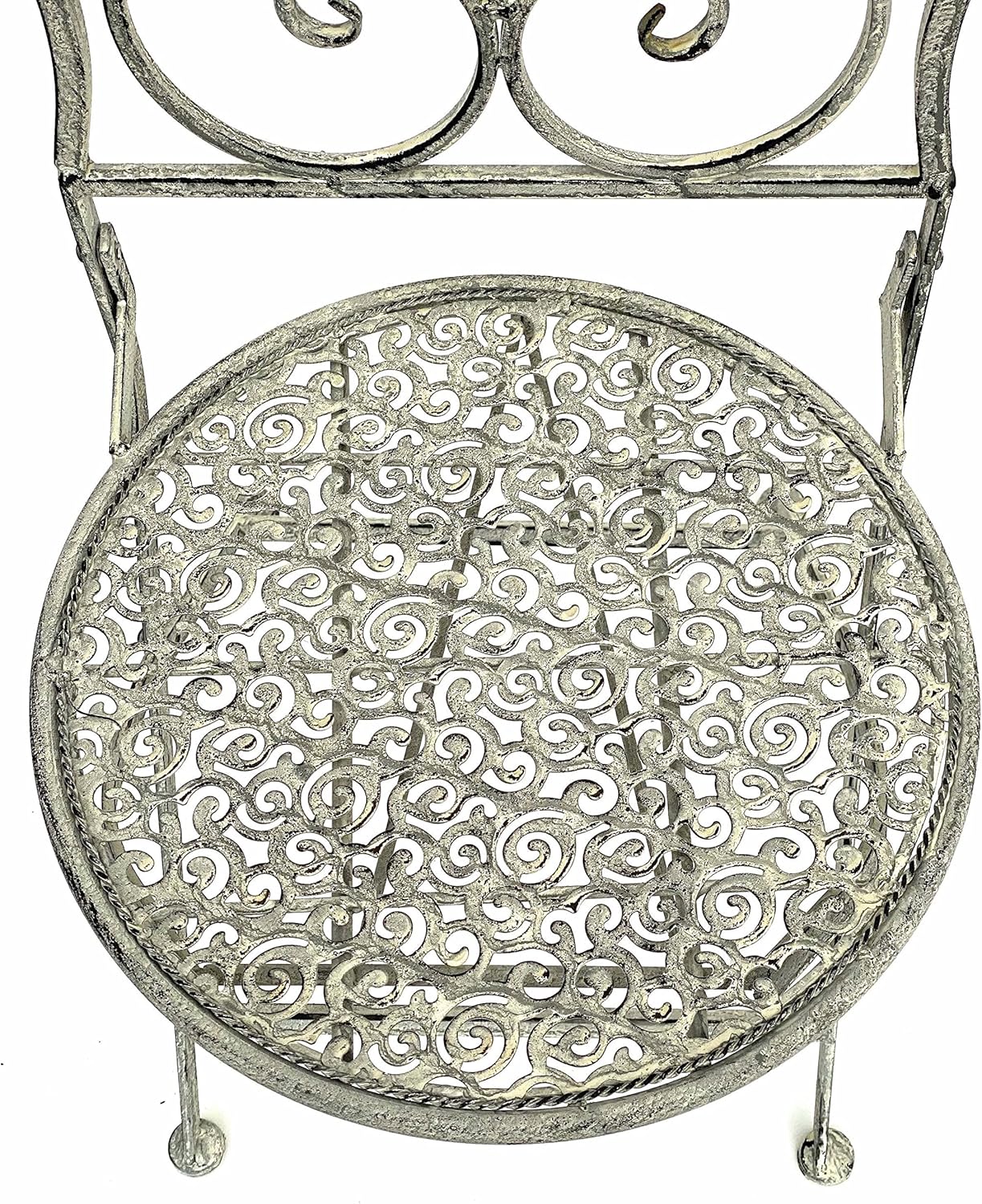 Metall-Gartenstuhl im Vintage-Stil