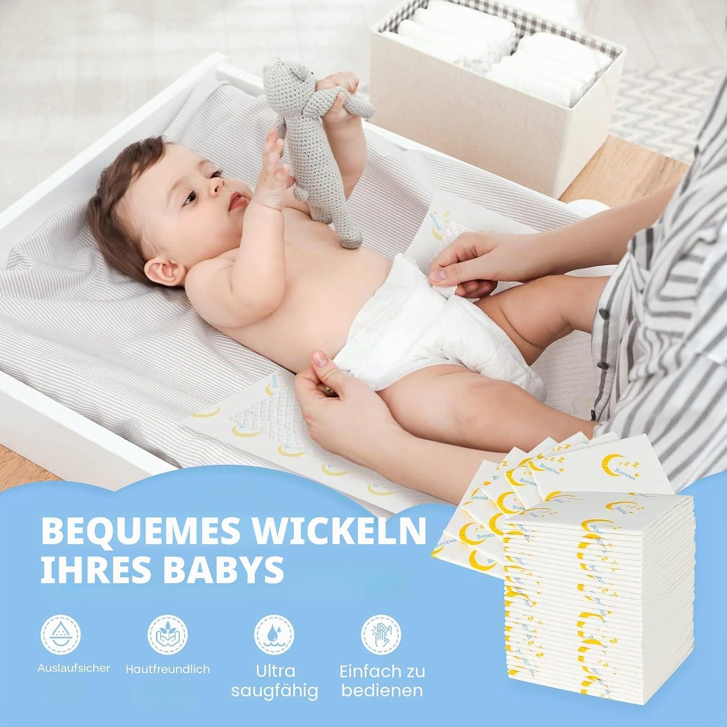 Einweg Wickelunterlagen für Babys