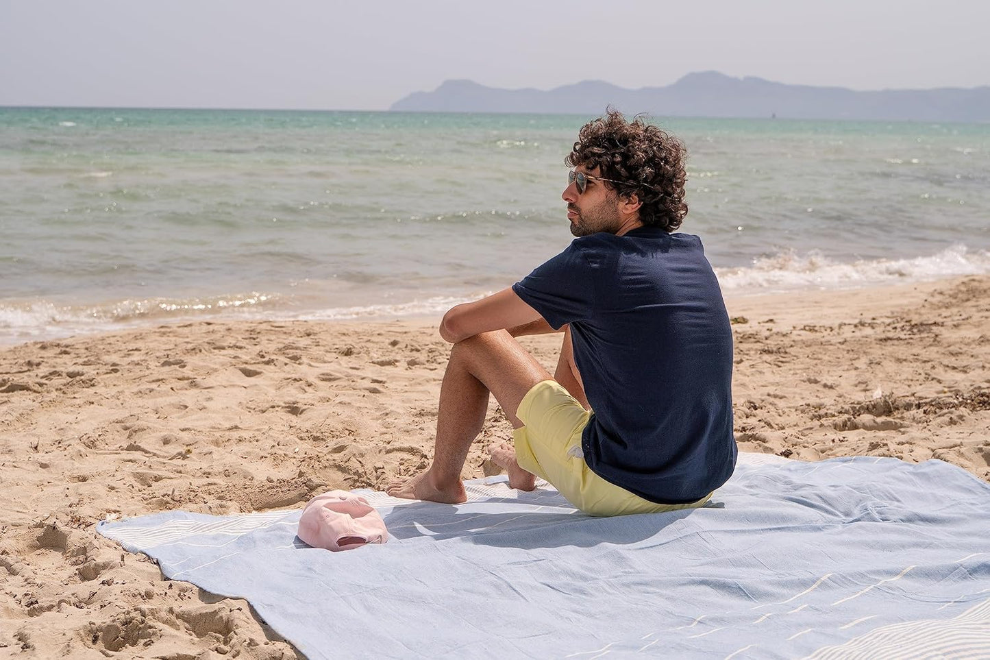 XXL-Strandtuch, Hellblau