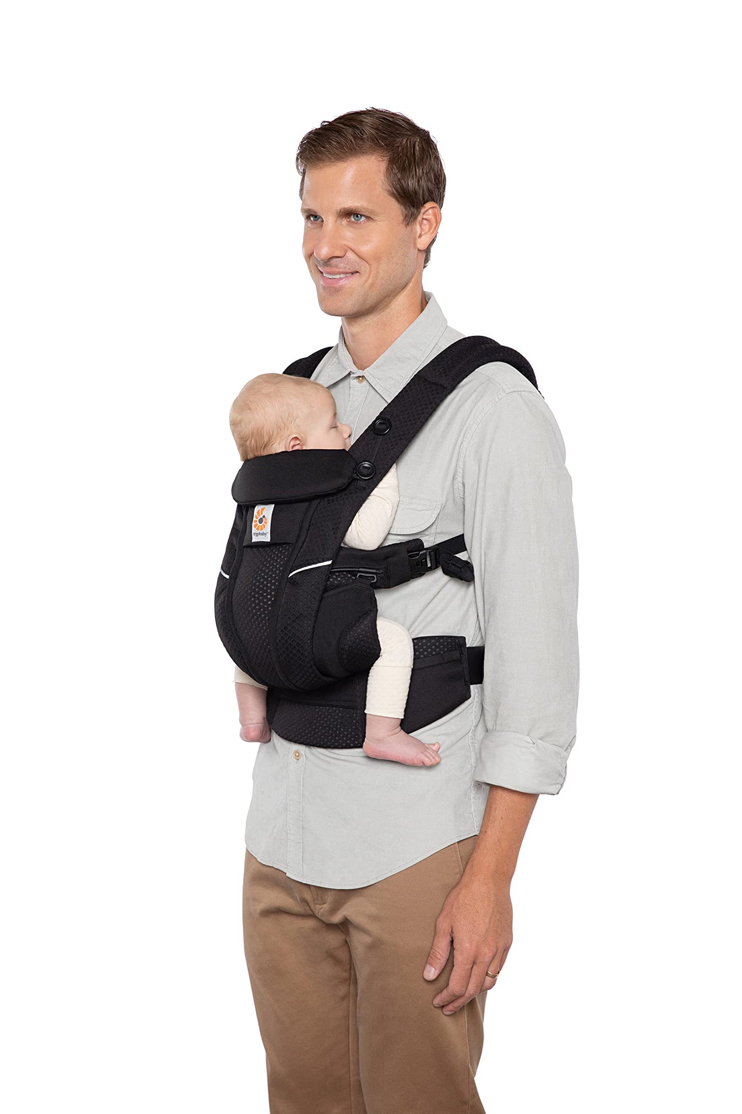 Ergonomische Babytrage für Neugeborene (bis 20kg), Omni Breeze Onyx Black