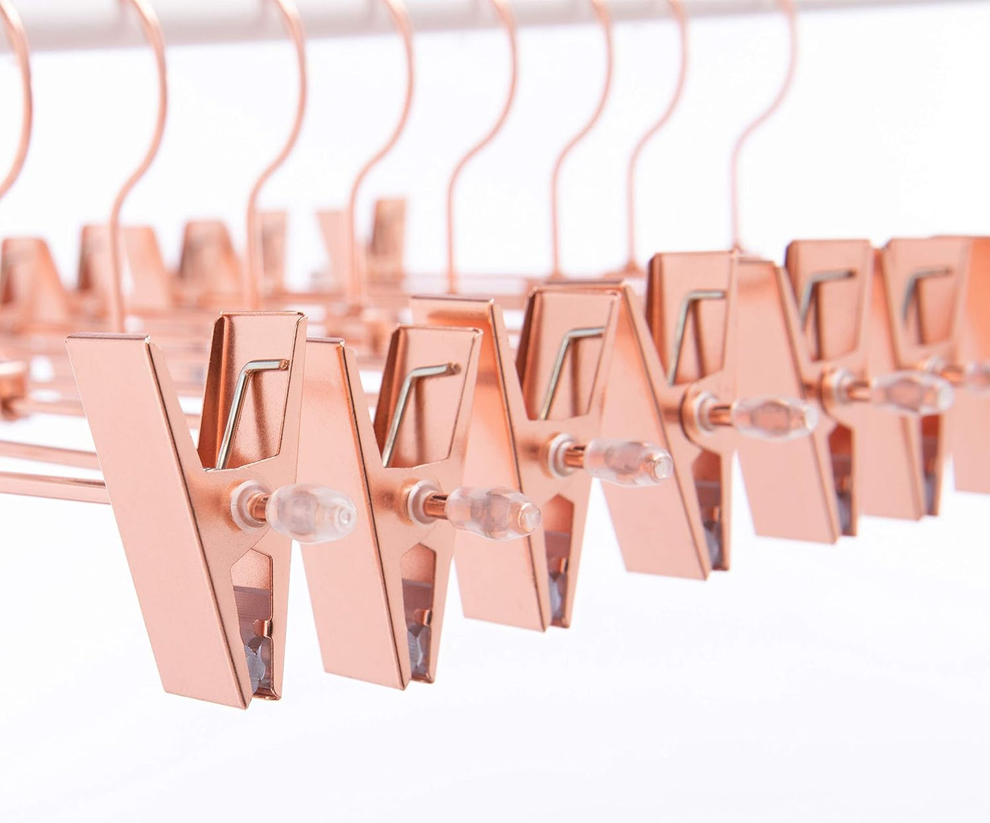 10er-Set Metallbügel, Rose Gold Copper Color- Skirt Hanger 10