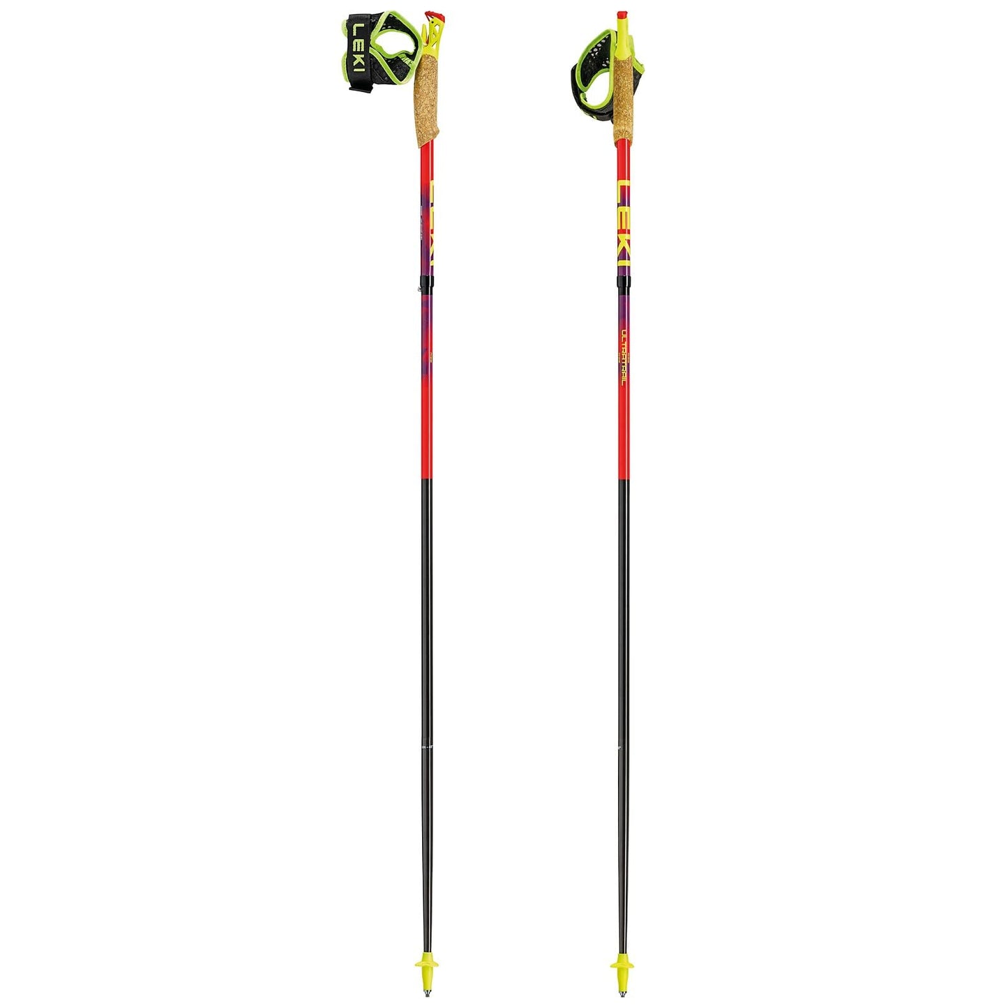 Ultratrail FX.One Trailrunning Stöcke faltbar, 130 cm bright red-violet-neonyellow
