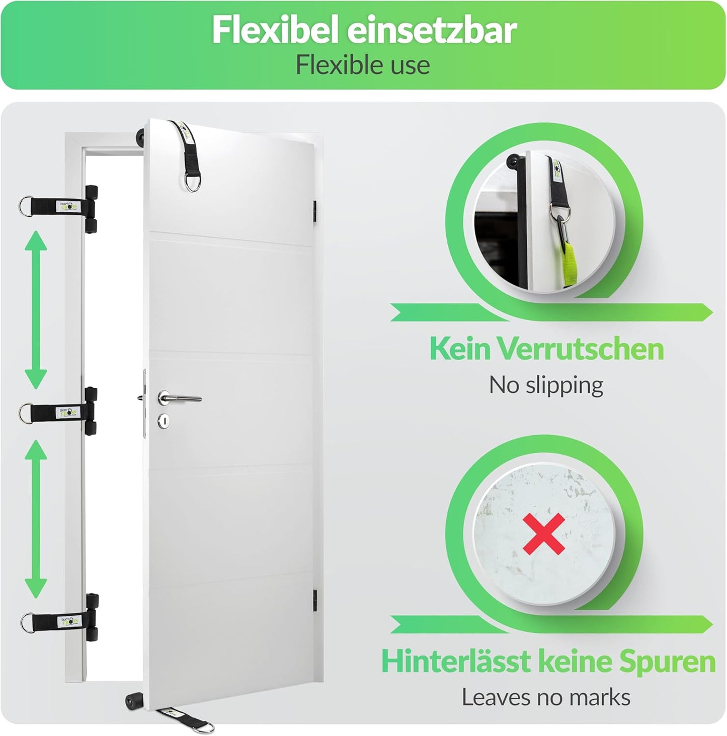 Premium Türanker für Indoor & Outdoor Training, Schwarz