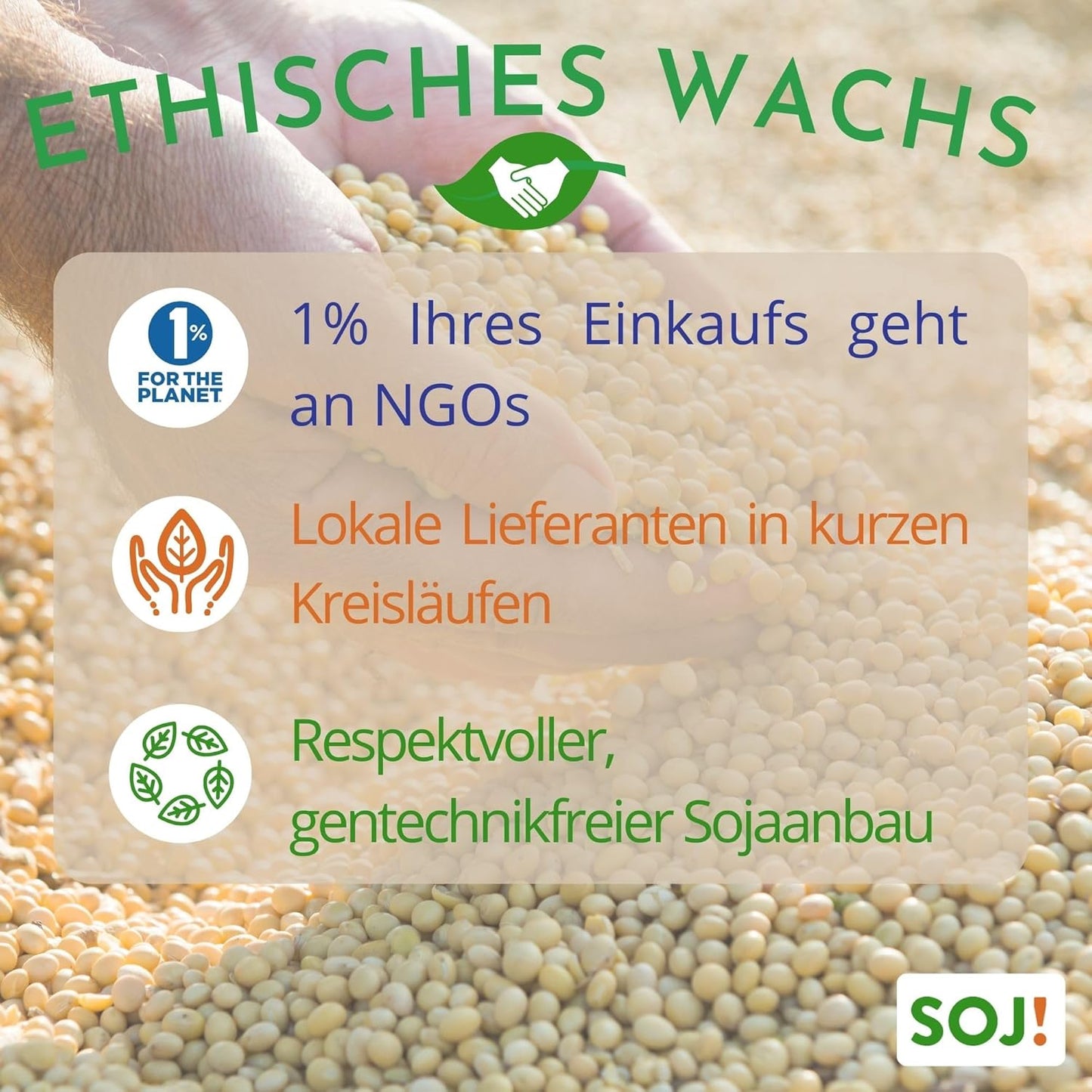 Sojawachs für Kerzen, 1KG