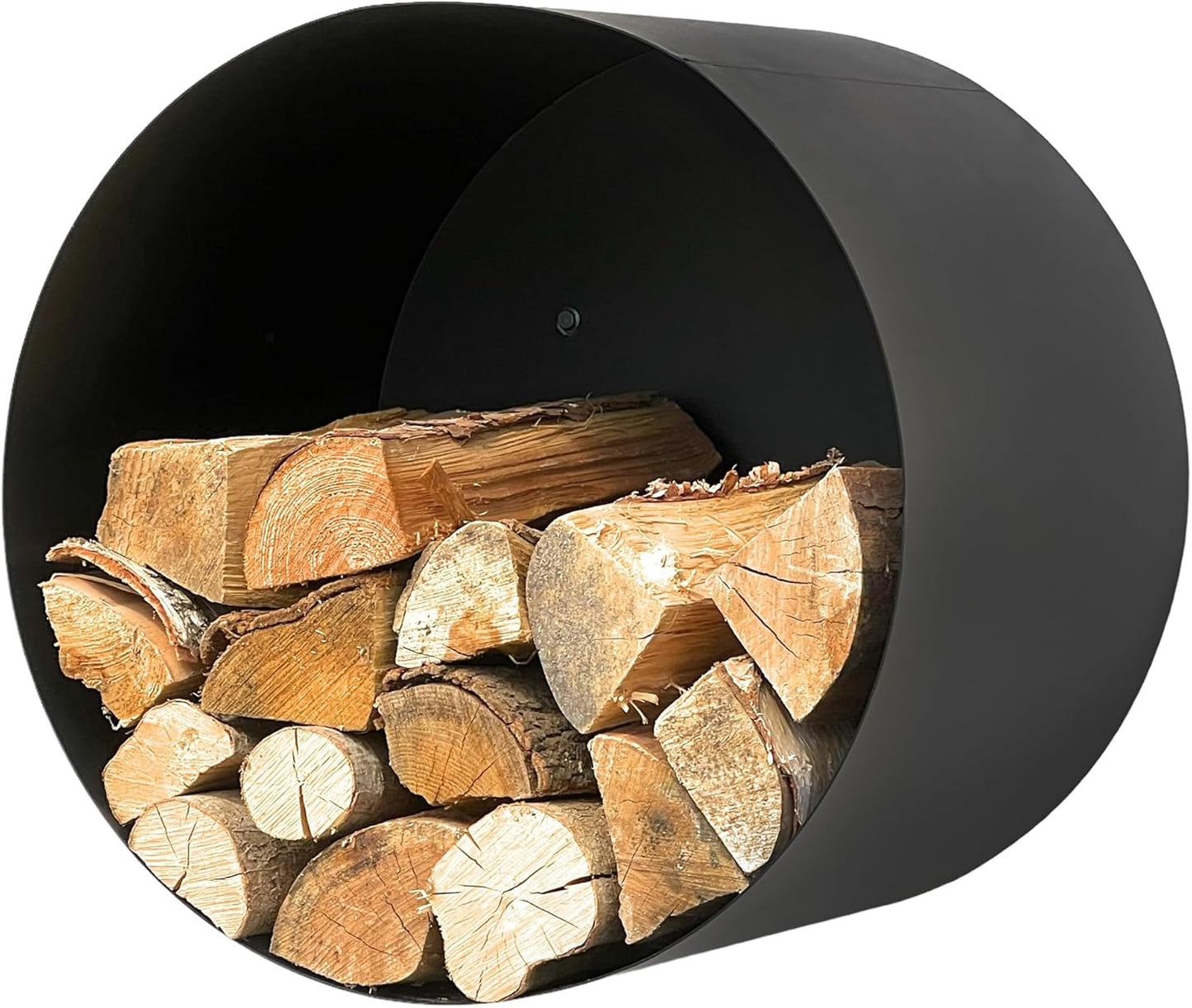 Rundes Kaminholzregal