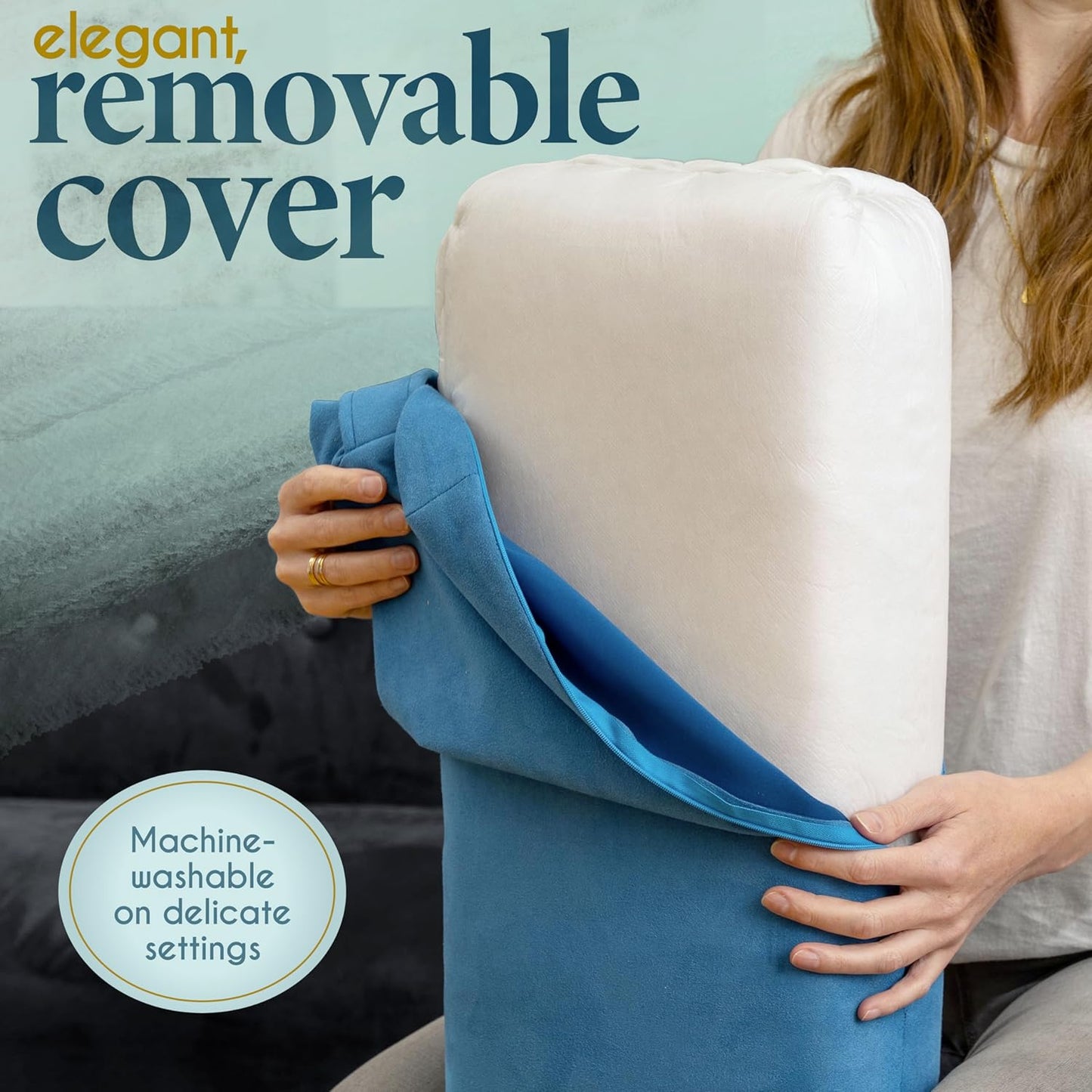 Yoga Bolster Kissen, Blue