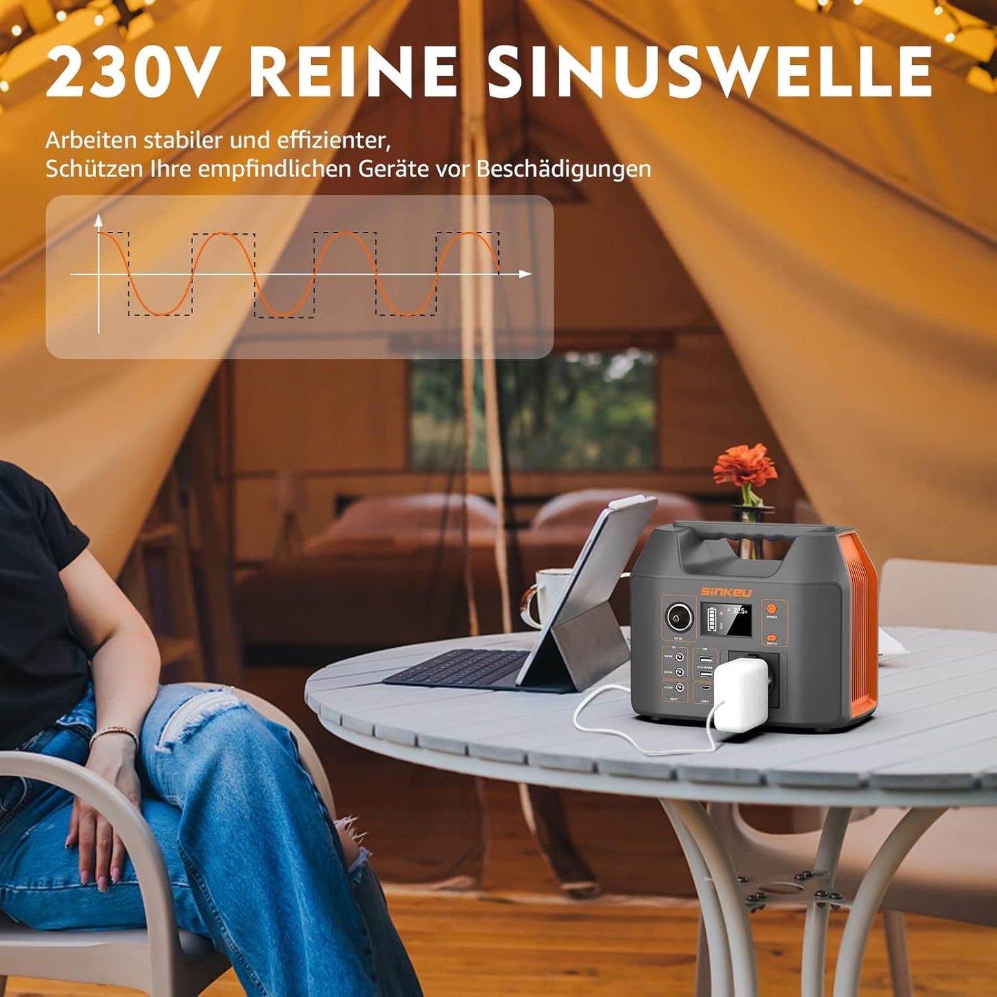 Tragbare Powerstation 296Wh, 296Wh/300W