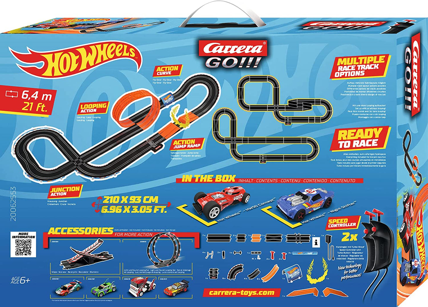 GO!!! Hot Wheels 6,4, Rennbahn, Hot Wheels 6,4