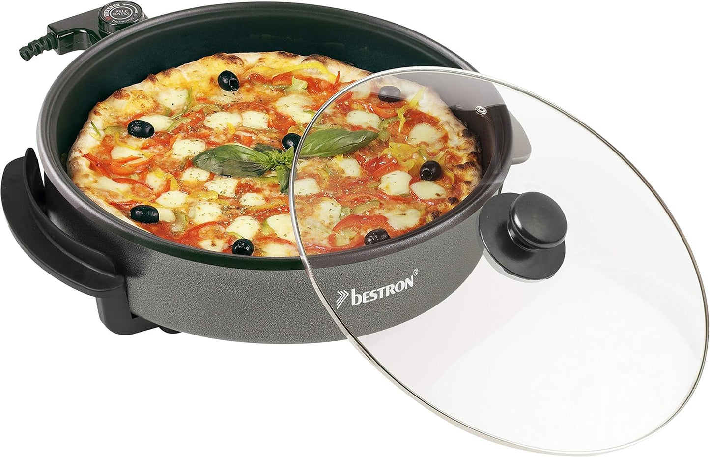 Elektrische XL-Multifunktionspfanne mit Glasdeckel AHP1500Z, Ø 32 cm