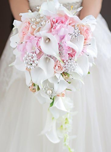 Hochzeitsstrauss mit Calla Lilien und Rosen