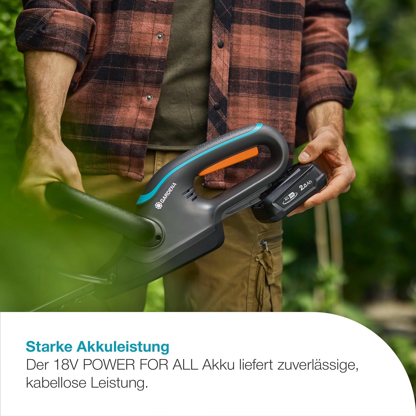 Akku-Heckenschere EasyCut, mit Akku