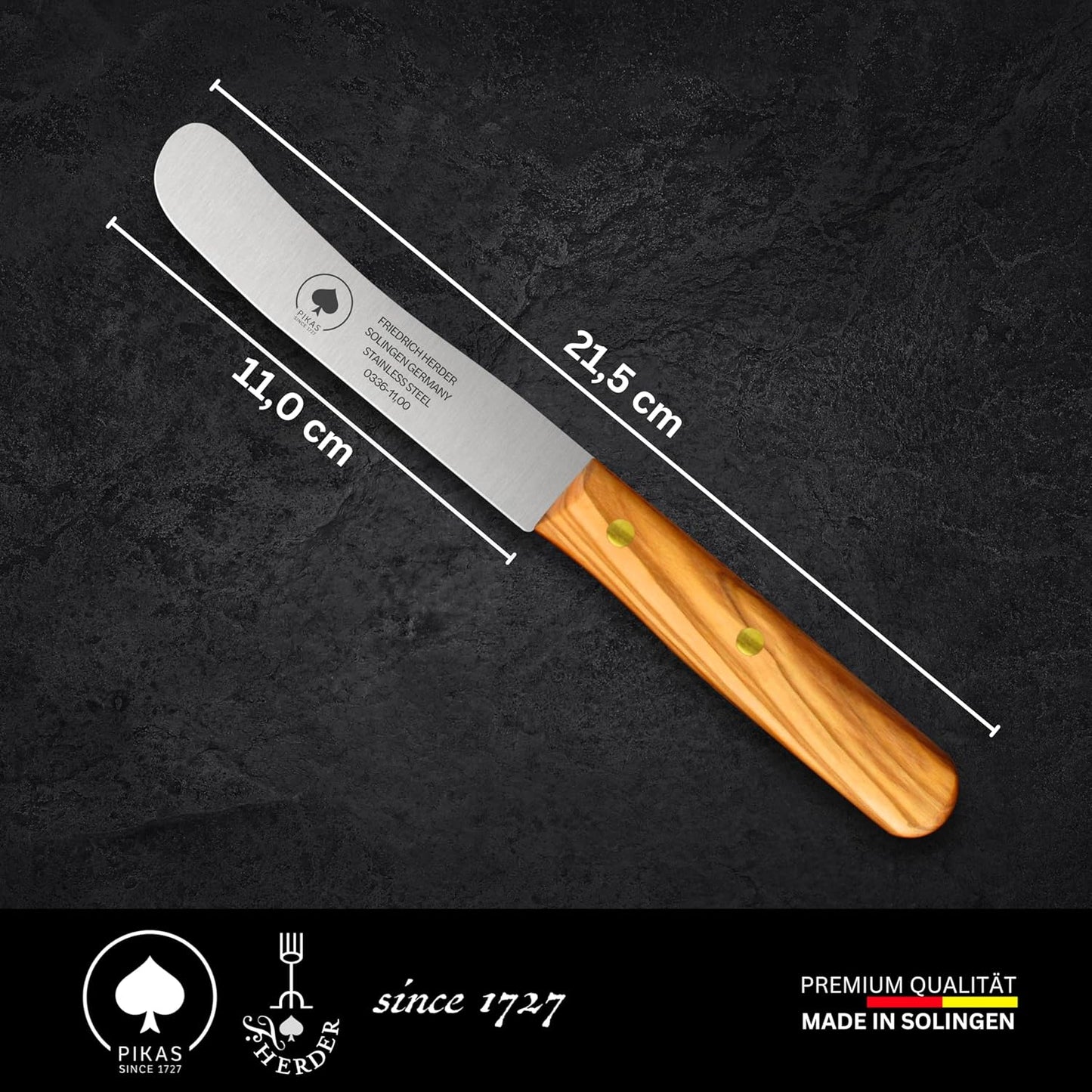 Messer-Set mit Olivenholzgriff, Olive 2