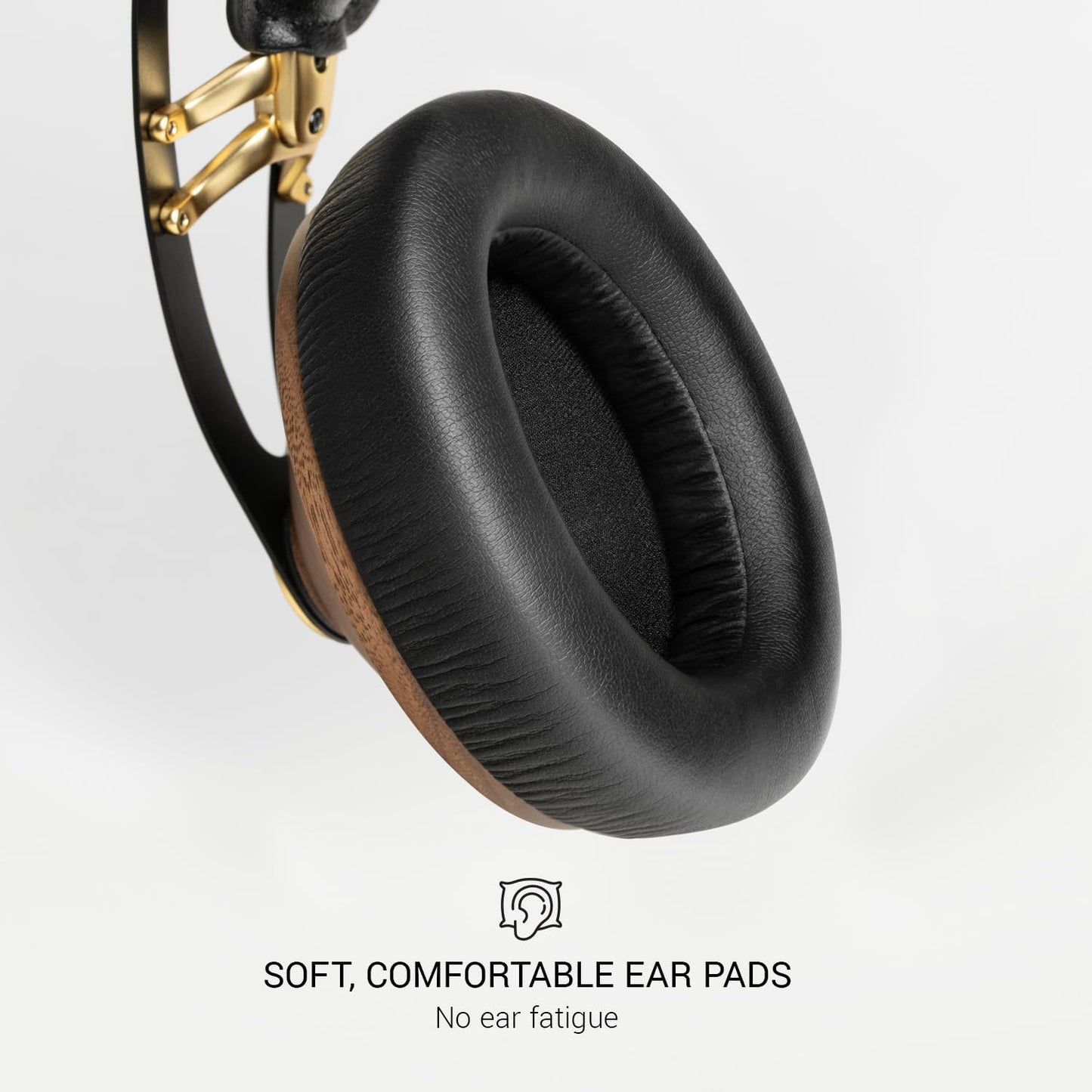 Over-Ear-Kopfhörer, Braun, Gold