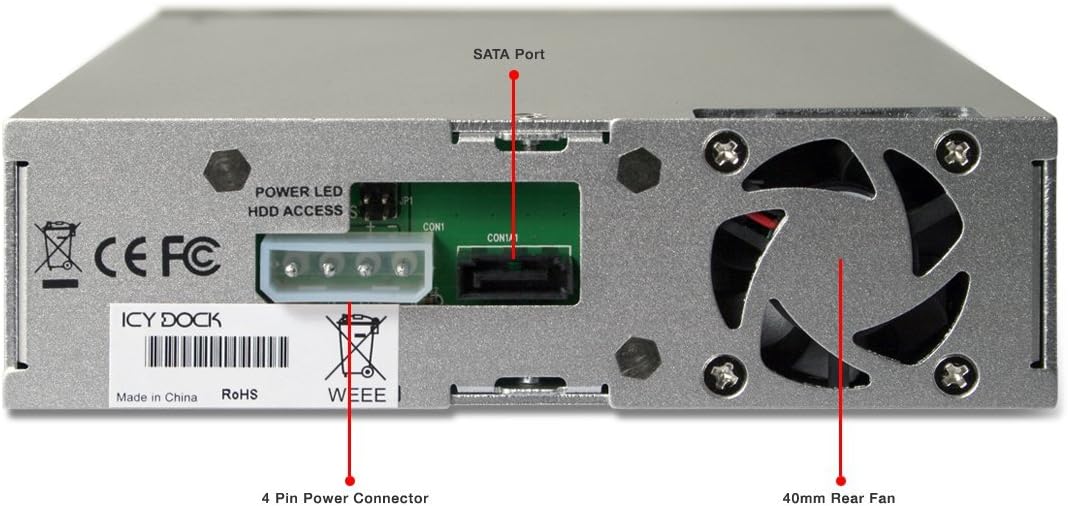 MB876SK-B, Wechselrahmen, 1x 2,5"/3,5" SSD/HDD in 1x 5,25"