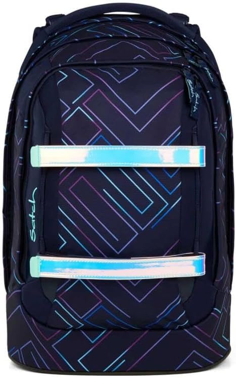 Schulrucksack-Set mit Sporttasche und Schlamperbox, Purple Laser