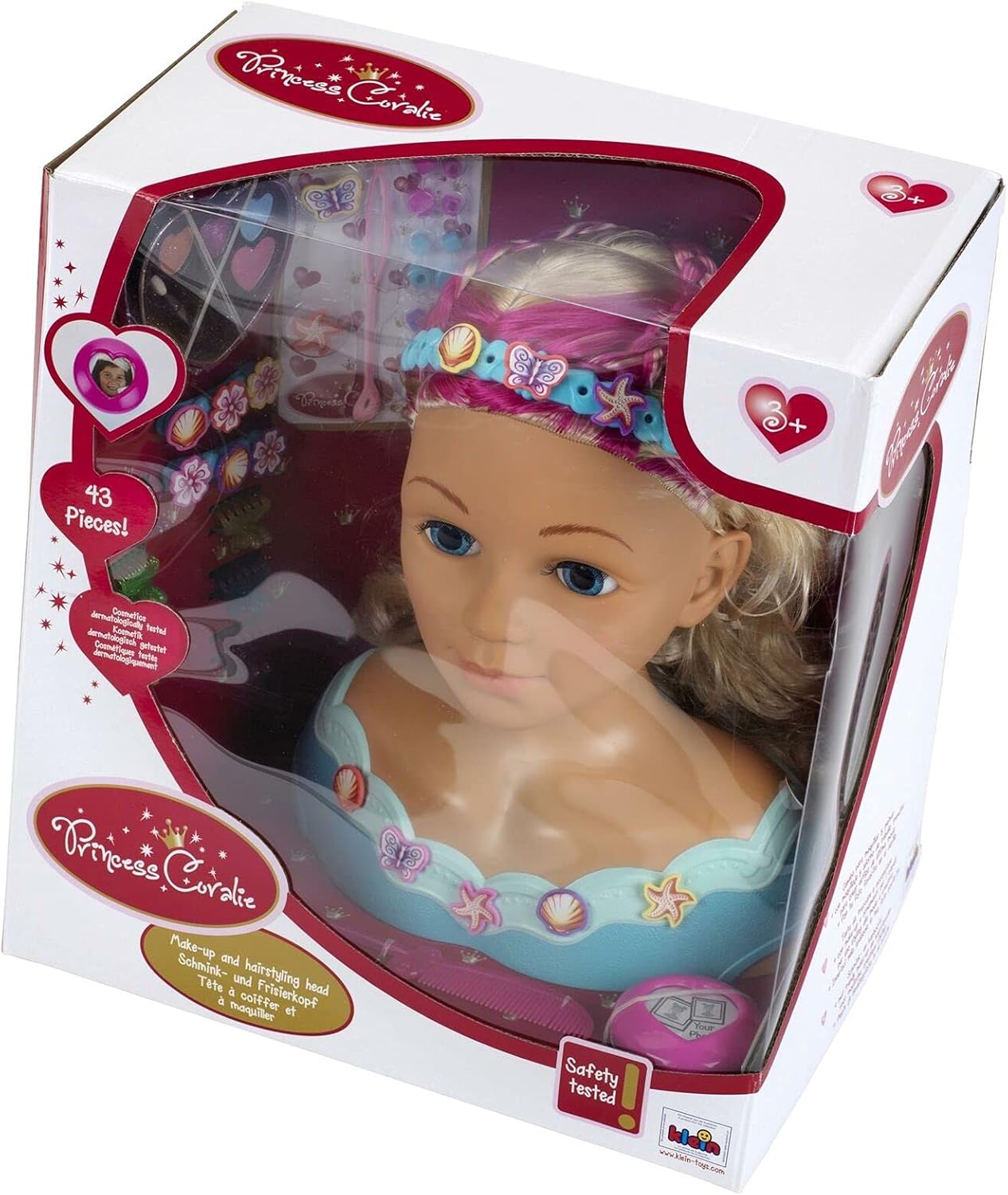 Schmink- und Frisierkopf Princess Coralie, Single