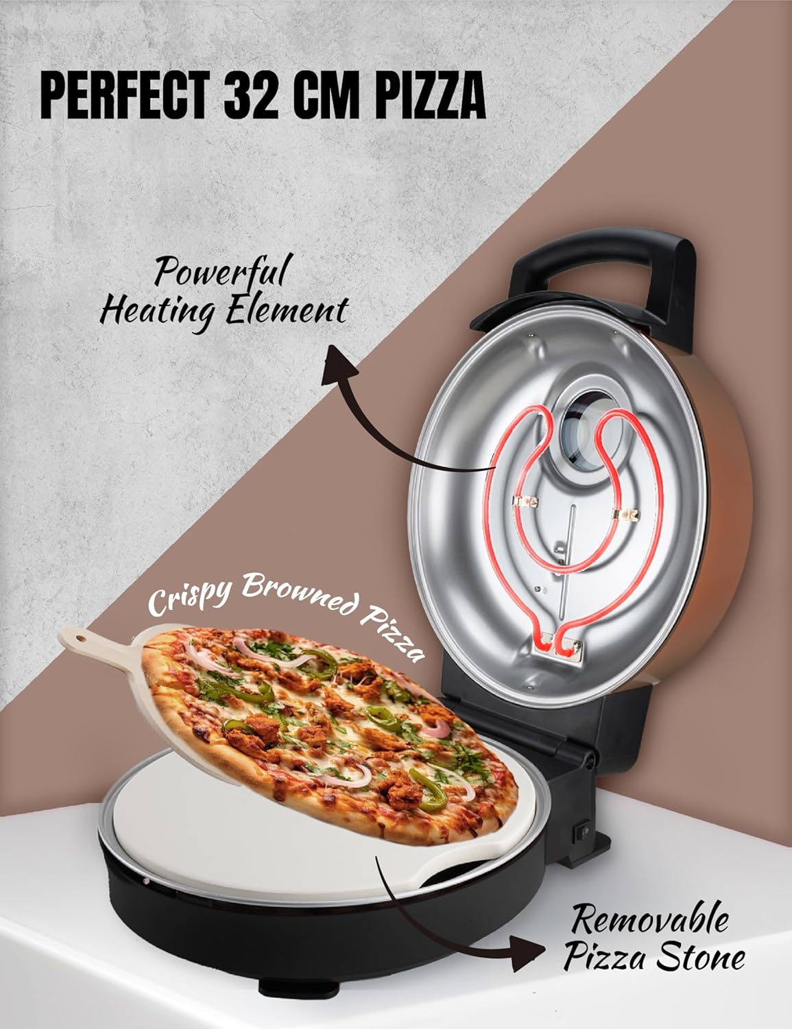 Elektischer Pizzaofen, Kupfer