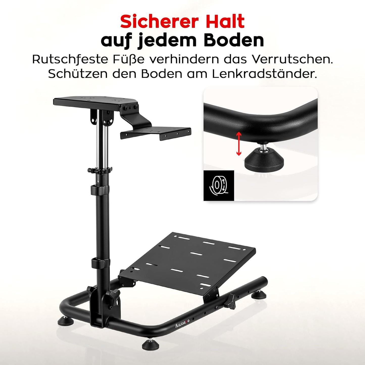 Simracing Lenkradständer, verstellbar & klappbar