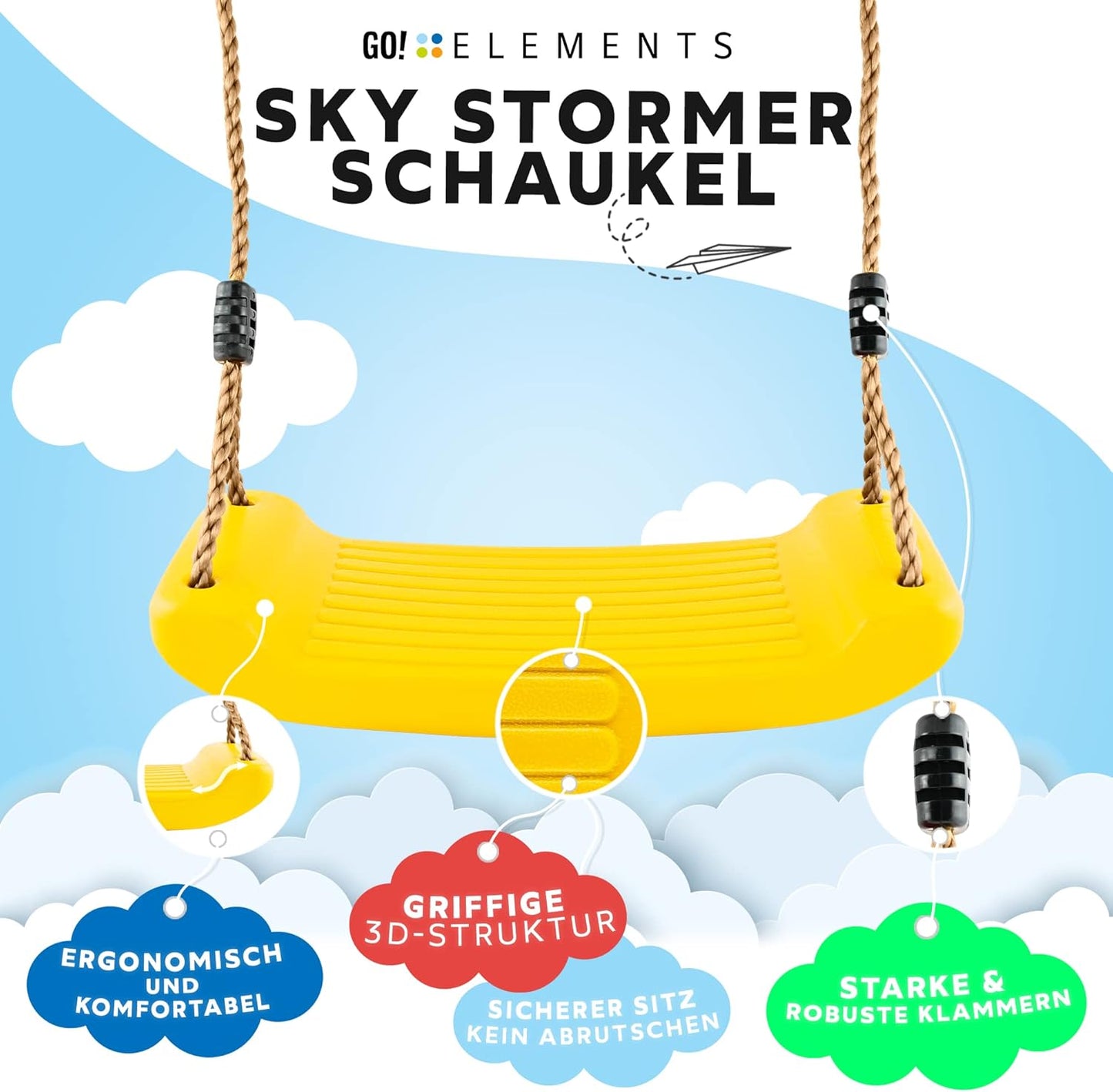 Sky Stormer Kinderschaukel, Gelb