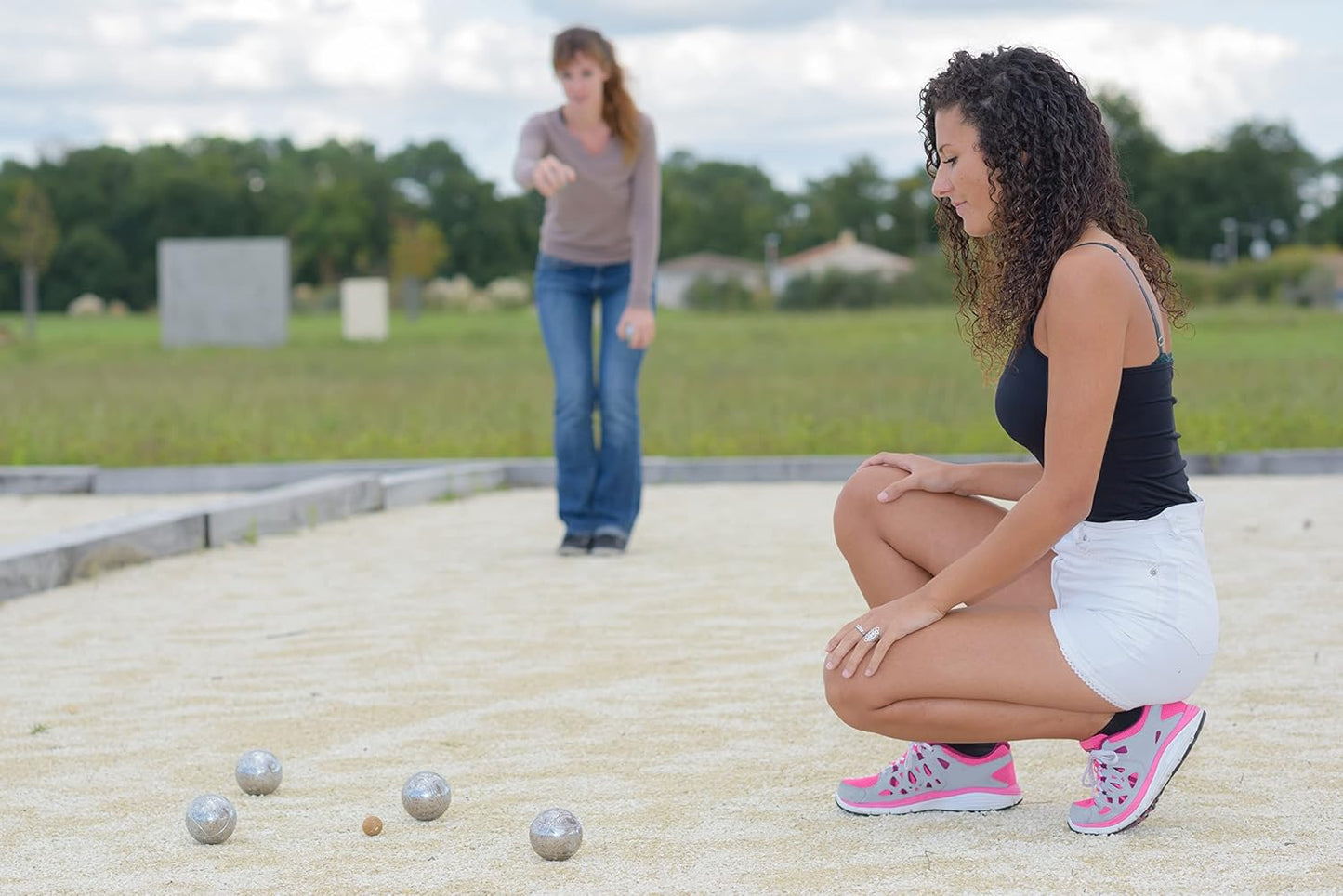 Petanque Set mit 6 Kugeln, Zubehör