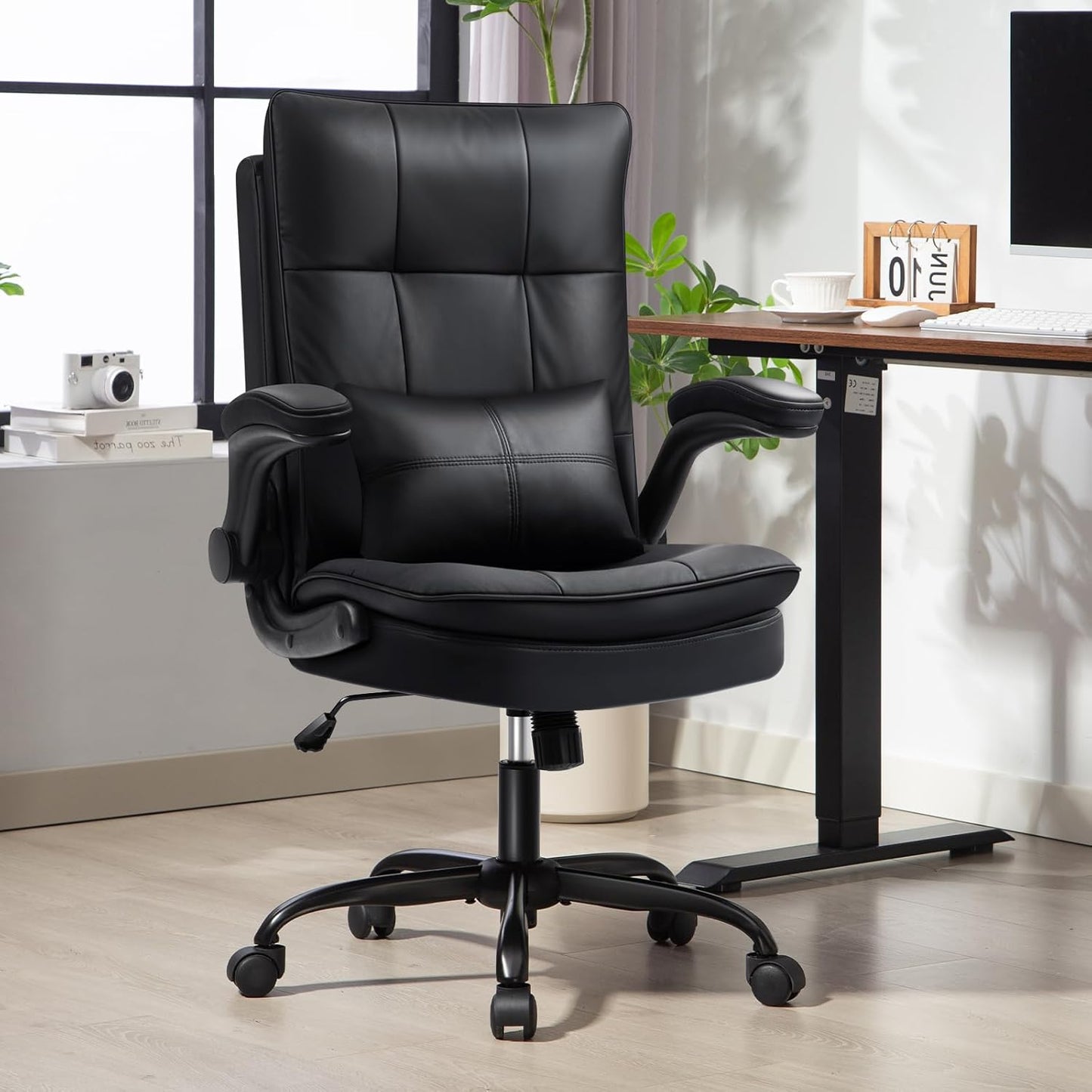 Ergonomischer Bürostuhl mit Wippfunktion, Aktualisierung Schwarz