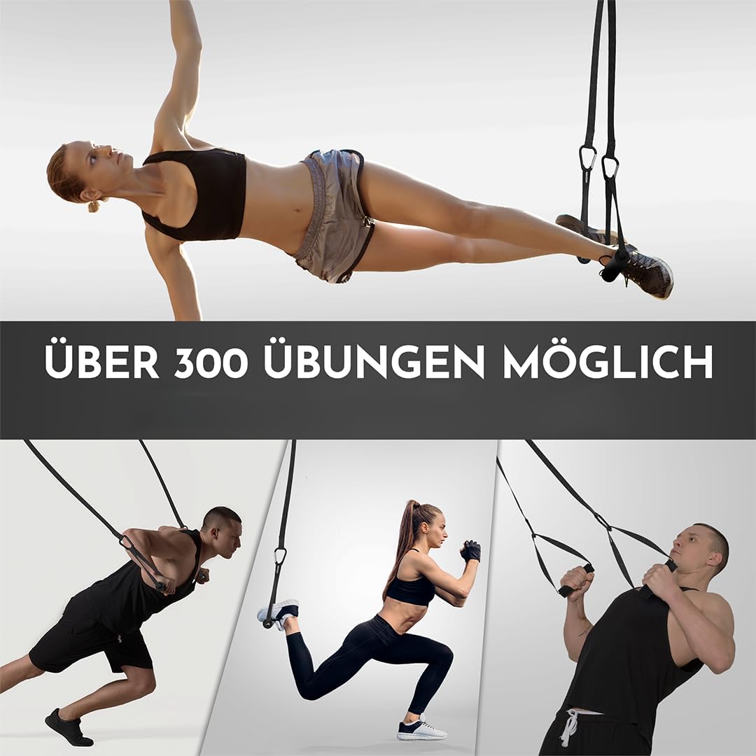 Verstellbarer Schlingentrainer mit Türanker & Gurten
