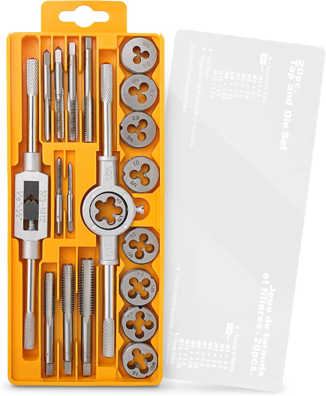 20-teiliges Gewindeschneider Set, 20 Teile