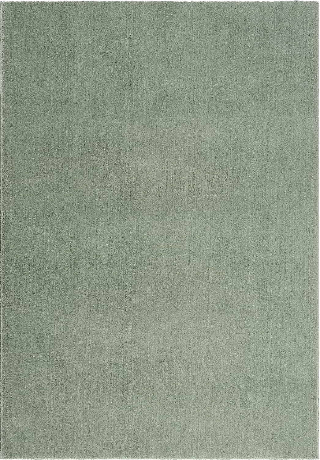 Relax Badezimmerteppich, rutschfest, flauschig und waschbar, 80 x 150 cm Grün