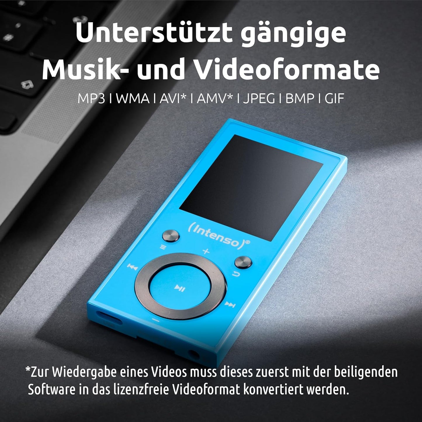 MP3-Videoplayer, blau