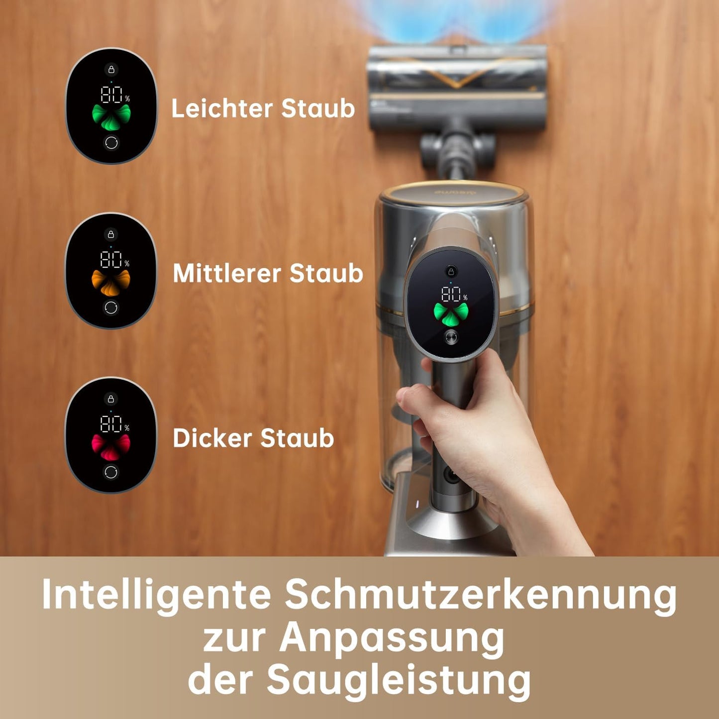 Kabelloser Akkustaubsauger R20 mit Schmutzerkennung, R20