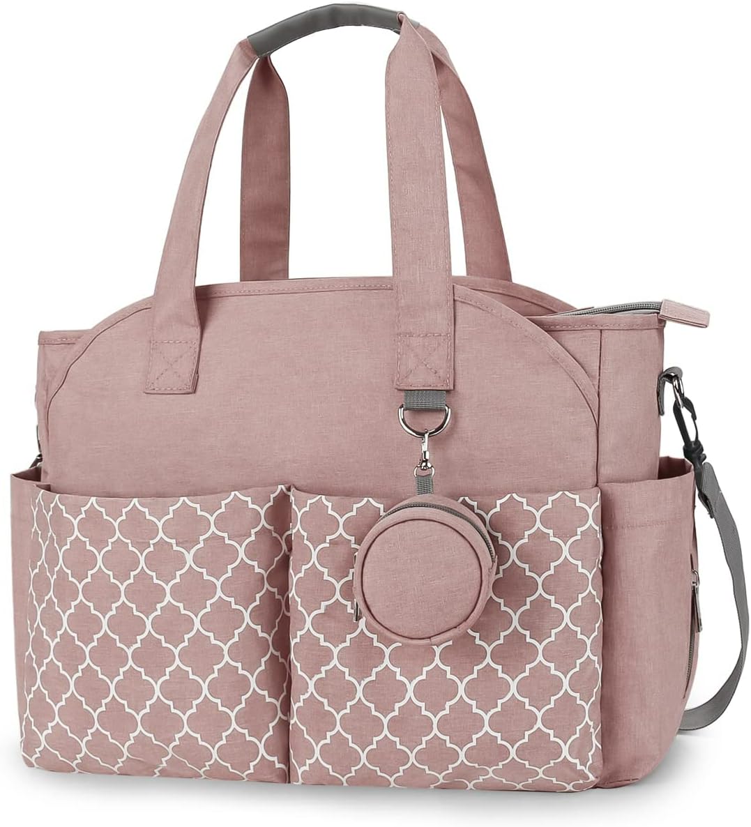 Wickeltasche mit Schultergurt, Rosa