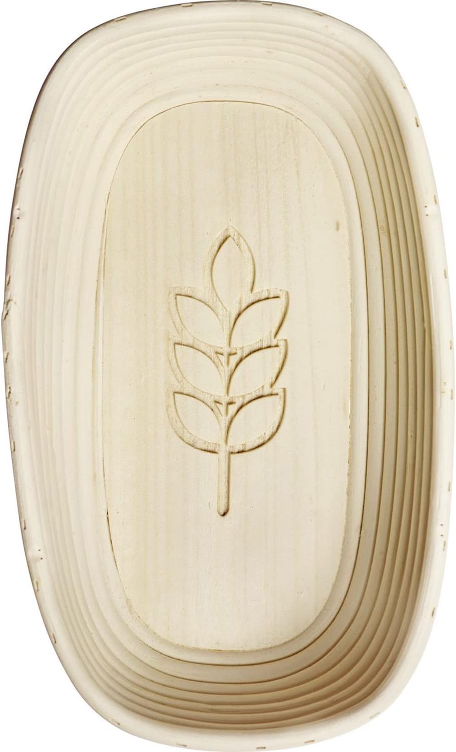 Gärkörbchen-Set Ähre, Oval, Ca. 34 Cm, mit Bezug, Dekor Ähre Länge: 34 cm