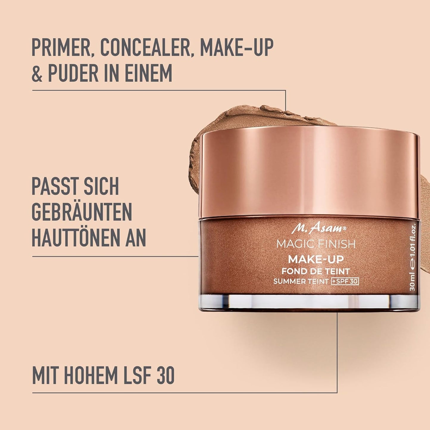 Magic Finish, 30 ml (1er Pack) 03 Für mittlere bis dunklere Haut