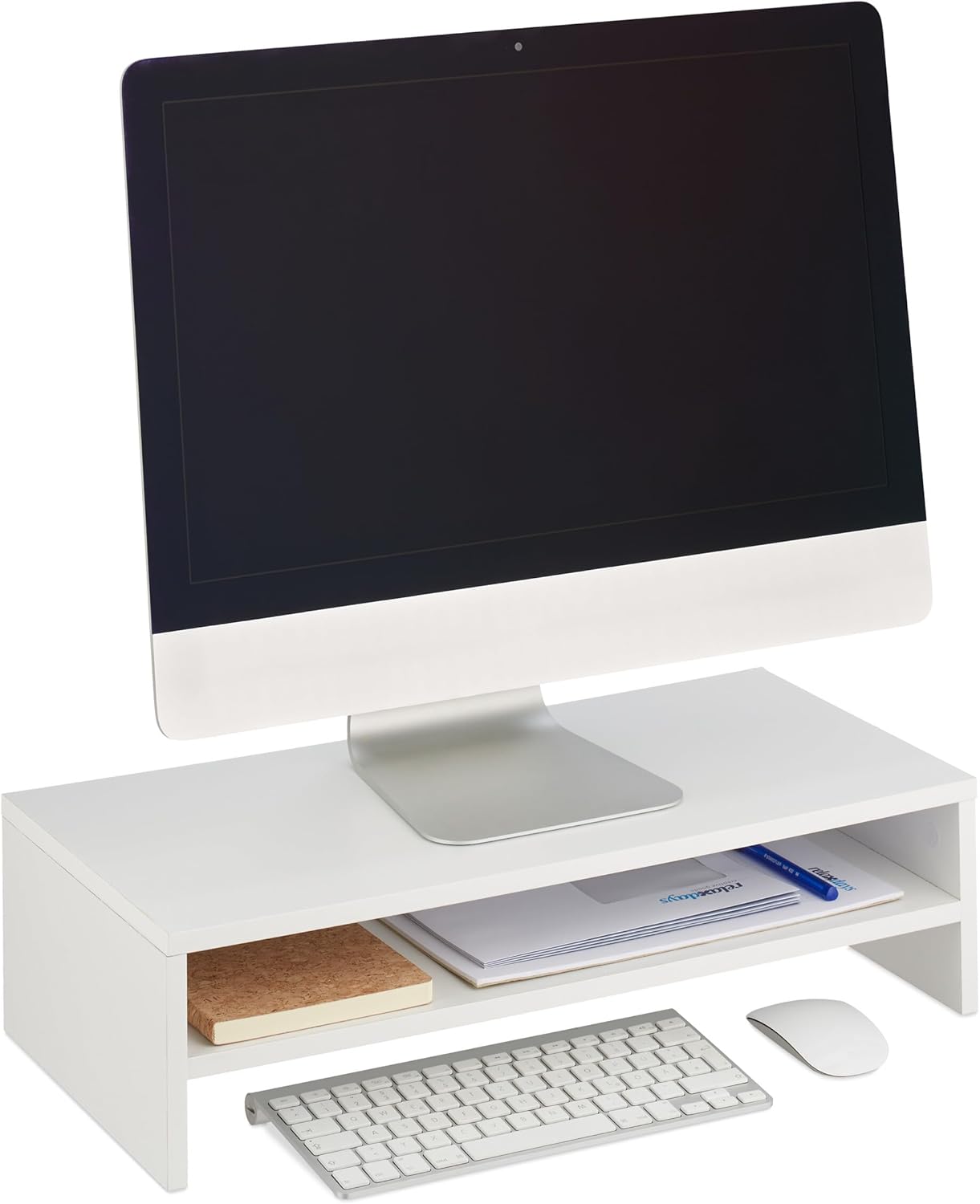 Monitorständer mit Zusatzablage