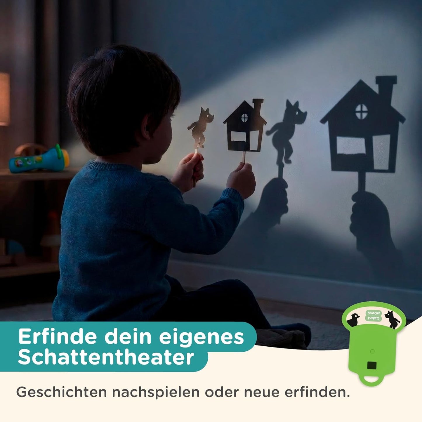 Interaktives Märchenbuch mit Projektor-Taschenlampe